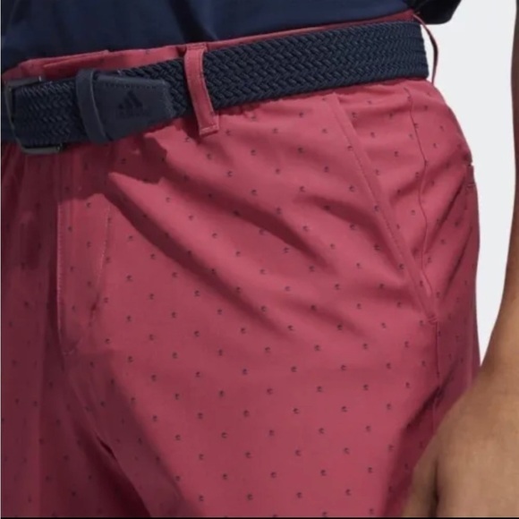 NEW Mens ADIDAS Ultimate365 Pine Print Shorts GM6583 Wild Pink Size 10” - Picture 3 of 7